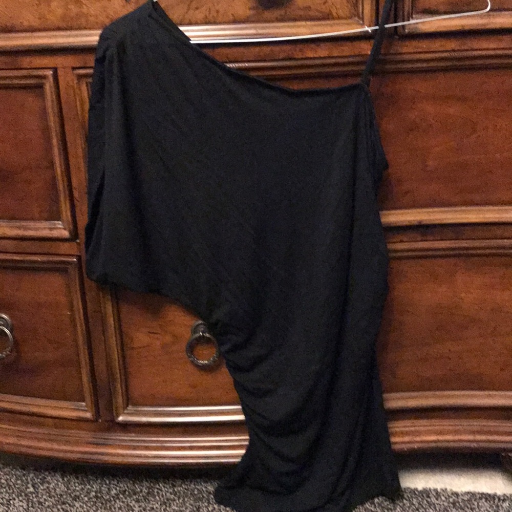 One shoulders spaghetti strap sexy shirt